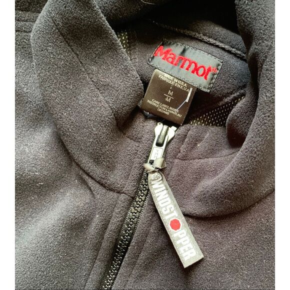 Marmot Black Windstopper Full Zip Gorpcore Fleece Jacket Coat men’s M - Picture 5 of 10